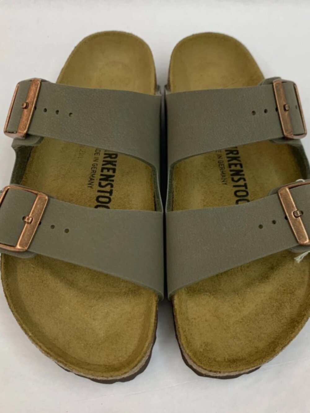 Birkenstock Arizona Stone Birkibuc Narrow Width Sandals